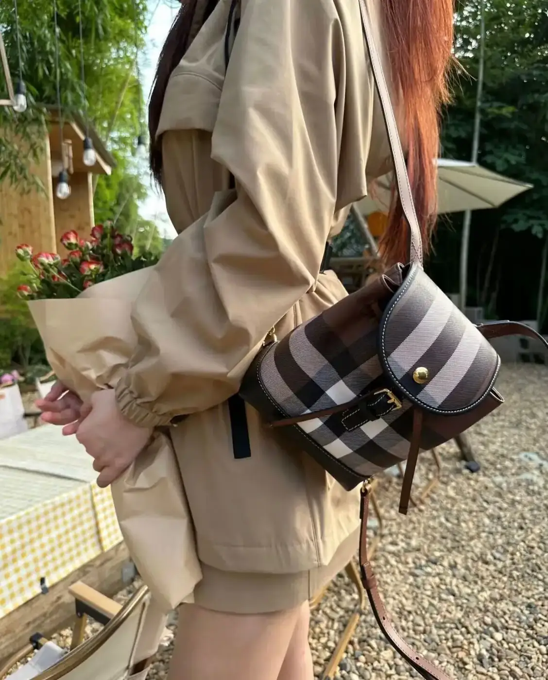버버리 체크 레더 마이크로 백팩 80584691 상세 이미지